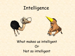 Intelligence - Connelly Psychology