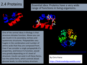 Proteins part 1 ppt
