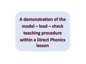 Slide 1 - Direct Phonics