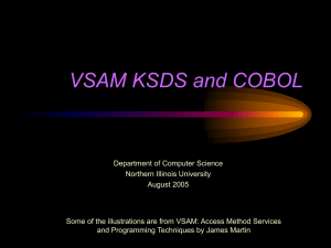 VSAM KSDS and COBOL