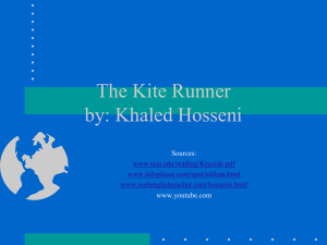 The Kite Runner by: Khaled Hosseni