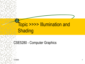 Illumination and Shading