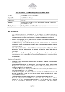 Health Safety Environmental Officer [DOCX - 60kB]