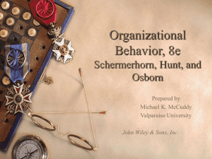 Chapter 1: Organizational Behavior Today