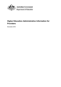 DOCX file of Higher Education Administrative Information