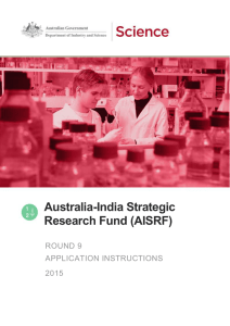 AISRF Round 9 Application Instructions 2015
