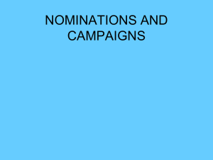 ELECTIONS AND CAMPAIGNS