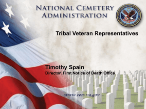 National Cemetery Administration Presentation