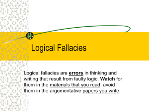 Logical Fallacies PP