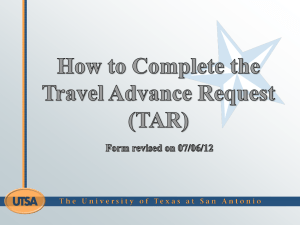 Travel Advance Request Form with all