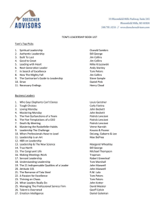 my book list - Doescher Advisors
