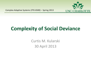 Complexity of Social Deviance