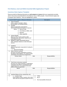 PINE Policy and Program Data Capture Template
