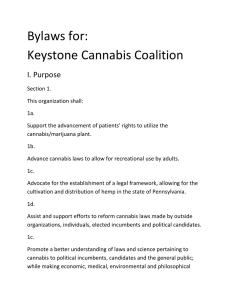 Bylaws for KCC - Keystone Cannabis Coalition