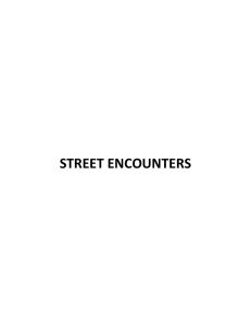 street encounters - Community Policing
