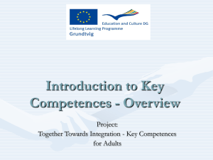 Introduction to Key Competences Adult Education in Poland