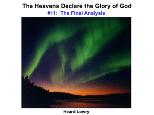 The Heavens Declare: Lesson 12 (020526)