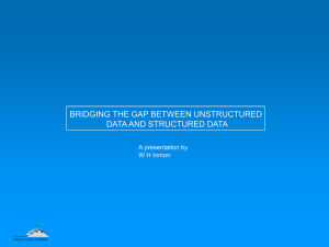 Bridging the Gap Between Unstructured Data and Structured Data