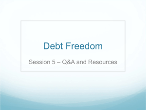 Debt Freedom: Session 5