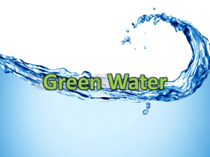 Green Water - Sustainability at GW