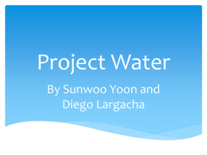 Project Water - Diego's Portafolio