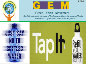 GEM-PPT-21- SAY NO TO BOTTLED WATER