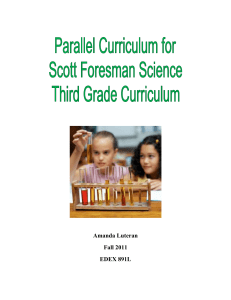Scott Foresman Science Parallel Curriculum