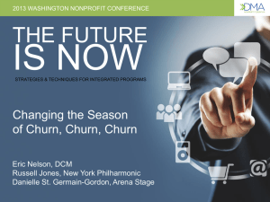 Changing the Season of Churn, Churn, Churn