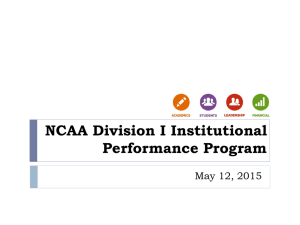 NCAA Division I Institutional Performance Program