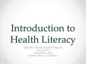 Health Information Literacy & Librarians