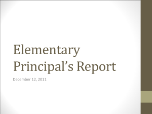 Superintendent's Report