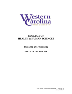 AN ORIENTATION HANDBOOK - Western Carolina University