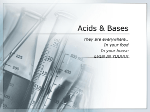 Acids & Bases - Xenia Community Schools