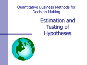 403: Quantitative Business Analysis for Decision Making