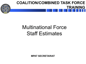 Staff Estimates