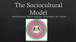 The Sociocultural Model