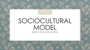 Sociocultural Model