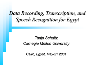 Multilingual Speech Recognition