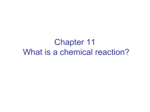 Balancing Chemical Equations