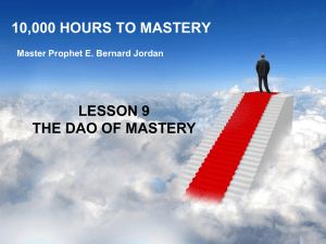 The goals of mastery