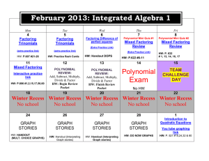 HW: Handout - TeacherWeb