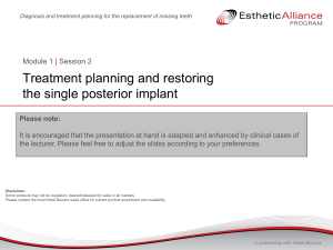 Module 1 | Session 2 Treatment planning and