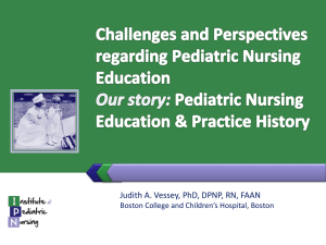 PPT - Institute of Pediatric Nursing