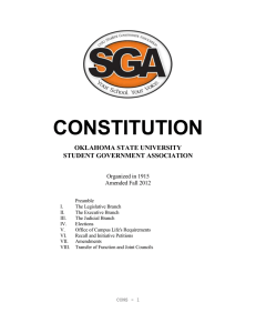 constitution - Student Government Association