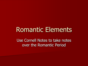 Romantic Elements - Henry County Schools