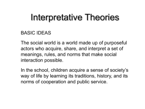 Interpretation Theory