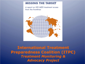 International Treatment Preparedness Coalition (ITPC) Treatment