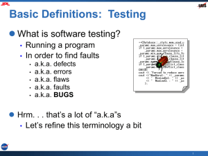 Lecture 2: Design for Testability + The Idea of Coverage