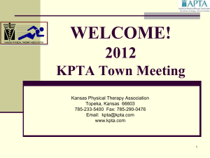 WELCOME KPTA Town Meeting