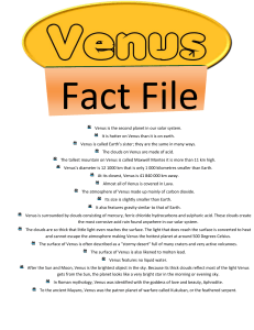 venus fact file